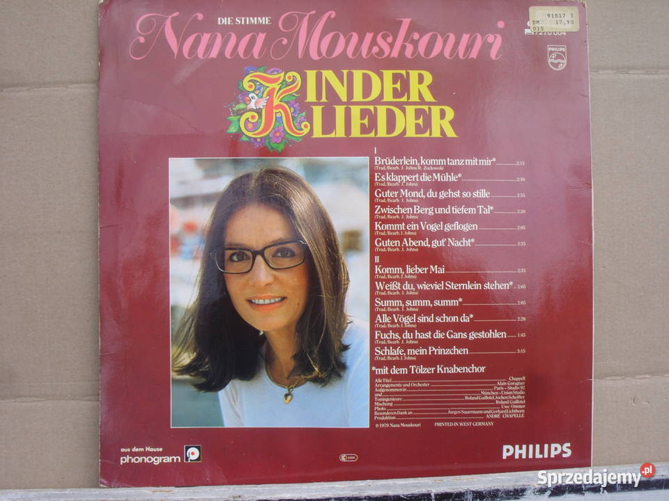 Winyl LP NANA MOUSKOURIKINDER LIEDER 1979 Wołów