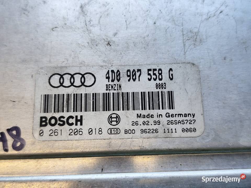 Audi A8 D2 Lift 37 Sterownik Moduł Komputer wielkopolskie