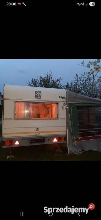 Przyczepa Knaus wygodna 45 osobowa Rok produkcji 1994 Grzybno