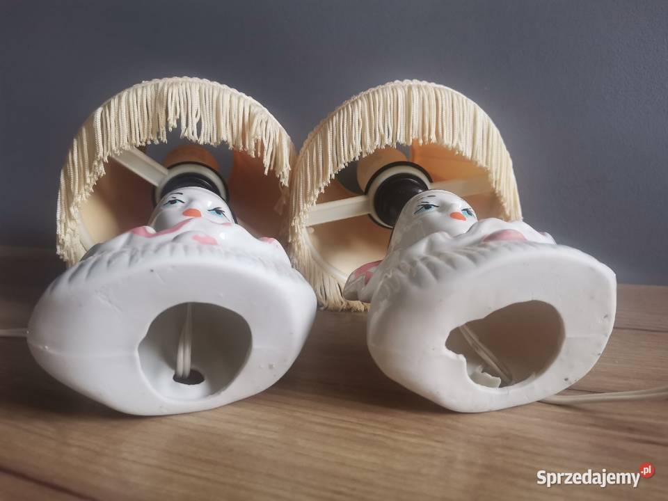 Stara figurka lampa lampka Pierrot Arlekin 2 Siemianowice Śląskie