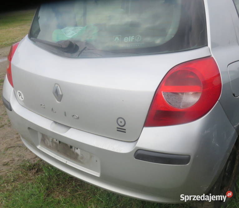 RENAULT CLIO III TED69 Klapa tył zderzak 5D 150000km Kaczyce