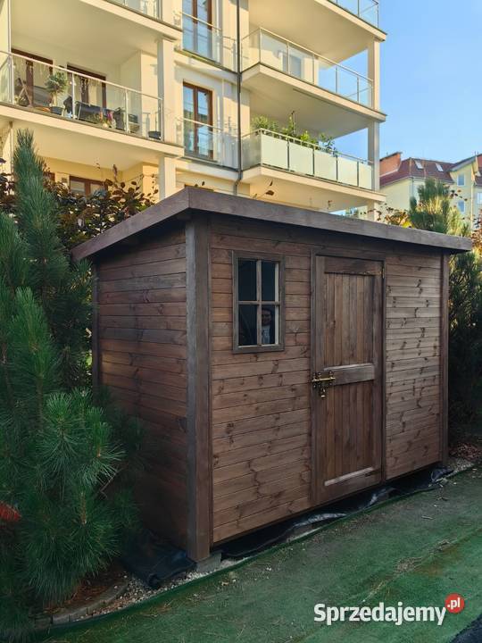 Domek narzędziowy 3 x 15m z dachem prostym