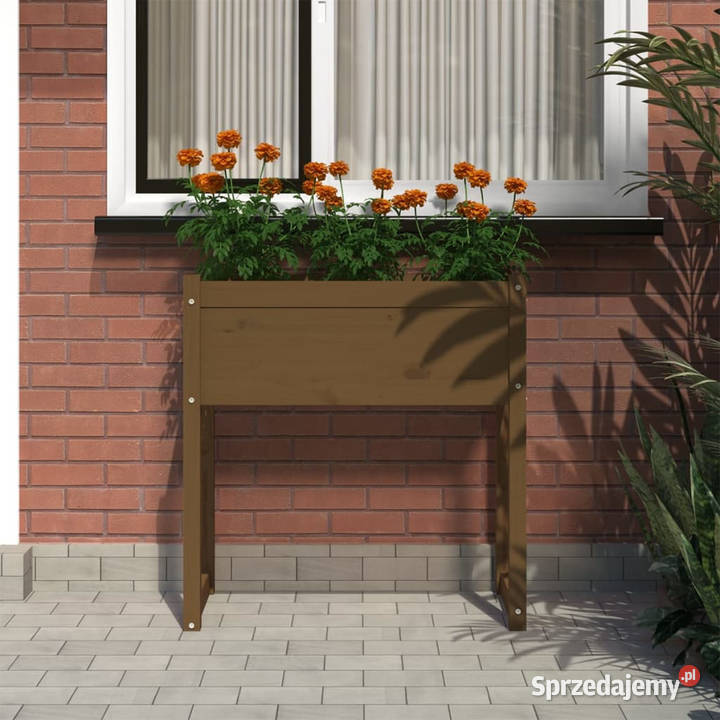 Donica miodowy brąz78x40x81 lite drewno sosnowe Warszawa