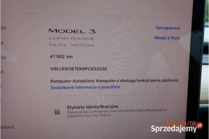 TESLA MODEL 3 2023 EE 480 Warszawa sprzedam
