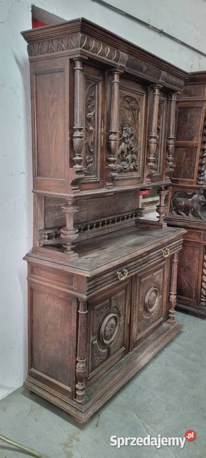 Zestaw mebli 2 kredensy francuskie stół z Słupca sprzedam