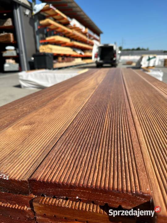 Deska tarasowa egzotyczna merbau ryflowana KL Wykończenie
