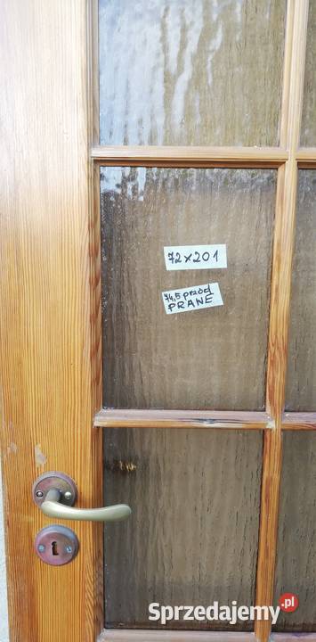 Drzwi wewnętrzne drewniane sosnowe prawe lewe Garwolin