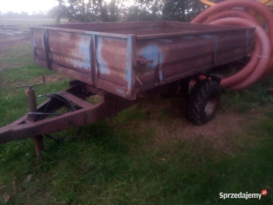 Przyczepa budowlana wywrot 3x stronny koła grubo kujawsko-pomorskie Wąbrzeźno sprzedam