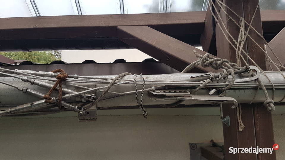 Maszt aluminiowy kompletny bom żagle Popowo-Parcele