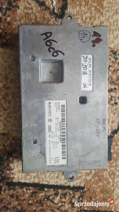 Moduł sterownik MMI 2G 4F0910732A A6C6 bez Układ elektryczny Sława