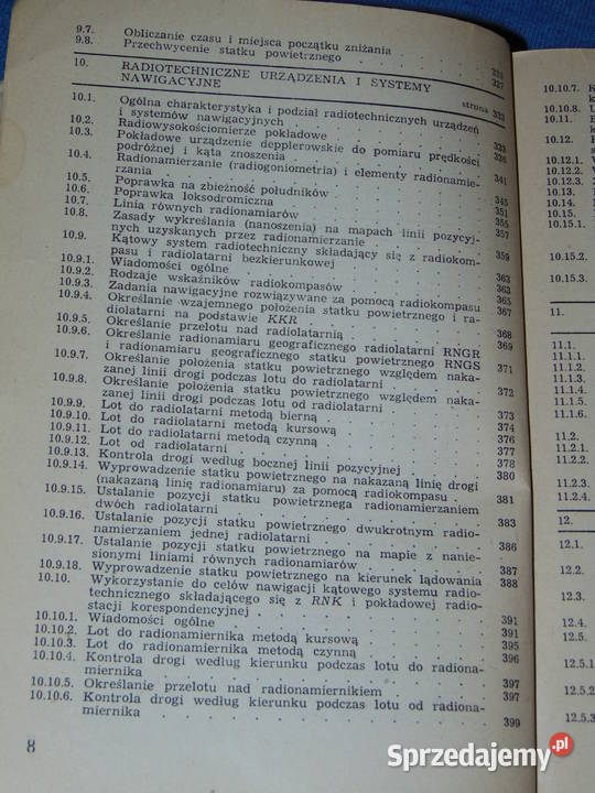 Szkolenie samolotowe Podręcznik nawigacji Rok wydania 1984 Podręczniki Lublin