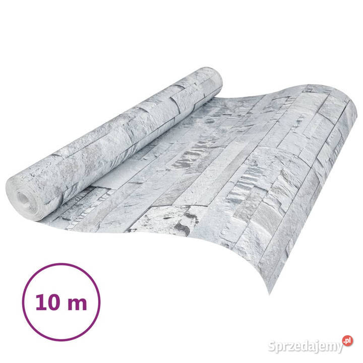 Tapeta 3D z wzorem kamieni jasnoszara 10x053 m Warszawa