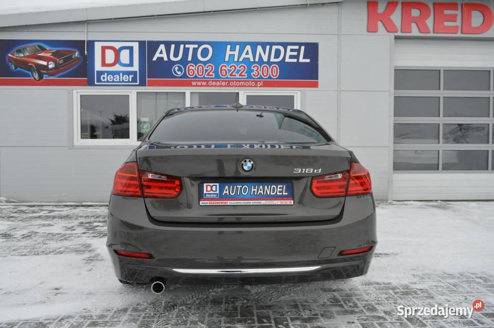 BMW 318 20d Luxury Line Automat Serwis 100 elektryczne lusterka Hrubieszów