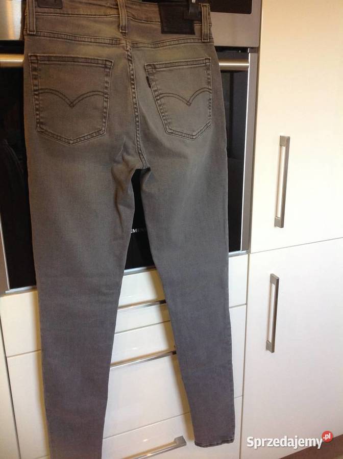 Spodnie Jeans Damskie Levis 721 26 Skinny szare Nowa Sól