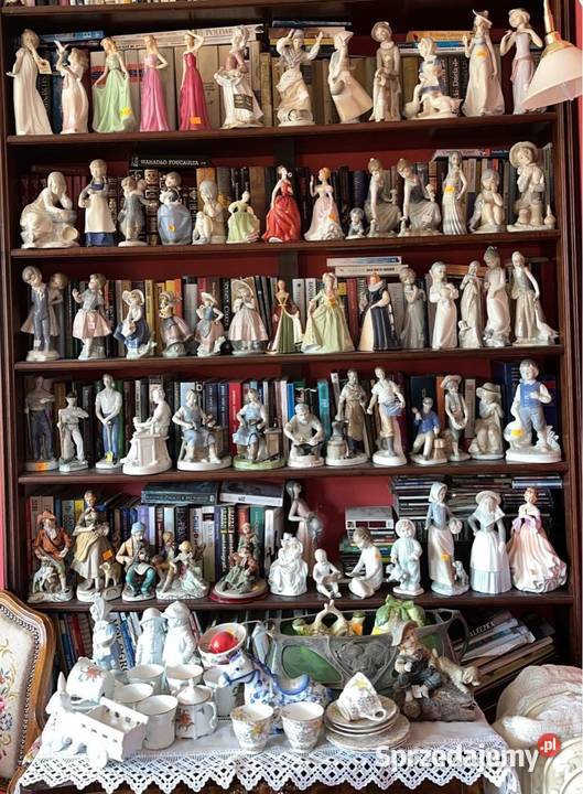 Lladro Figurka dziewczynka z bukietem Hand made Porcelana i szkło Gdańsk