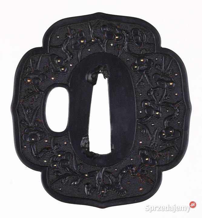 Zabytkowa Tsuba Nihonto CERTYFIKAT NBTHK dodatki Opole