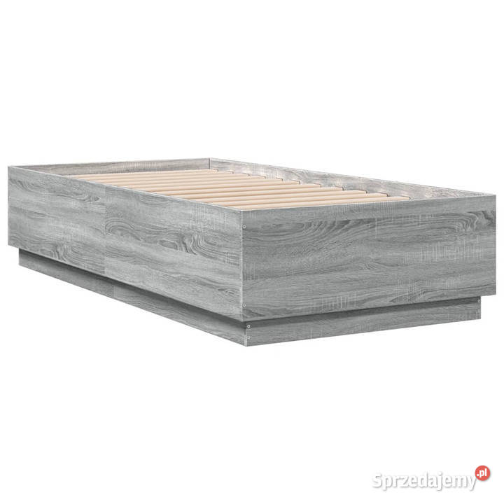 Rama łóżka z LED szary dąb sonoma 75x190 78cm Warszawa
