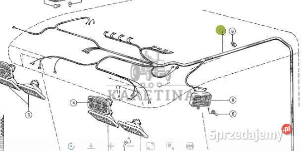 Claas Lexion 460 Wiązka Kabli Oświetlenia Kabiny Jastrzębniki