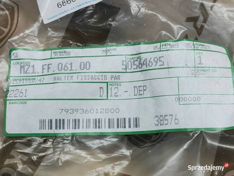 Mocowanie Ślizg Zderzaka Prawy Tył Alfa Romeo wielkopolskie Pleszew sprzedam