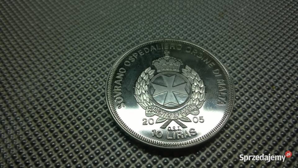 MONETA Zakon Maltański 10 lir 2005 Ex cathedral mazowieckie Warszawa