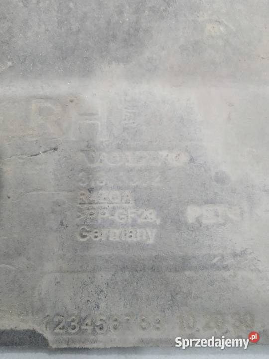 OSŁONA PODWOZIA LEWA PRAWA KOMPLET 31378224 Rok produkcji 2014