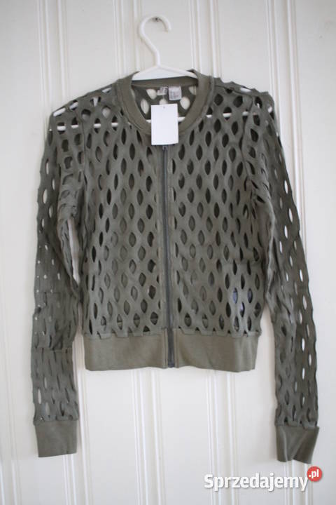 SWETER BLUZKA KURTKA HM XS 34 CARDIGAN KHAKI TOP Toruń sprzedam