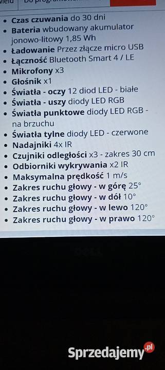 Robot edukacyjny Dash Wonder Workshop nowy Gdańsk
