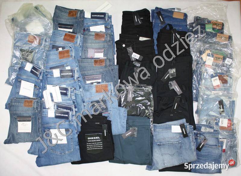 Miks artykułów Levis Tommy Hilfiger CK Lee Tarnowskie Góry