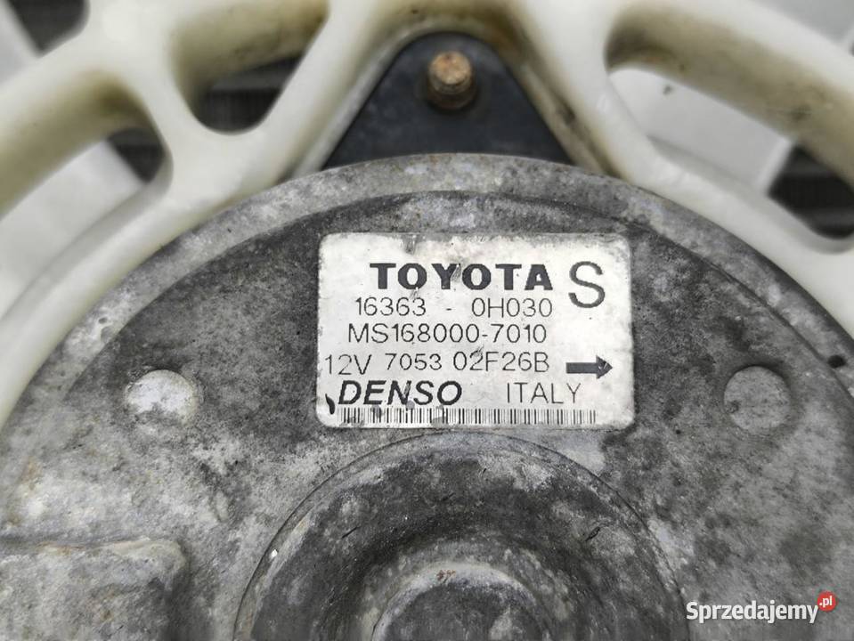 CHŁODNICA WODY WENTYLATOR TOYOTA AVENSIS II T25