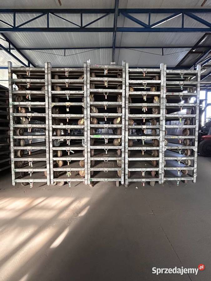 Półki do wózków duńskich kwikatowych CC regałów wielkopolskie Śmigiel sprzedam