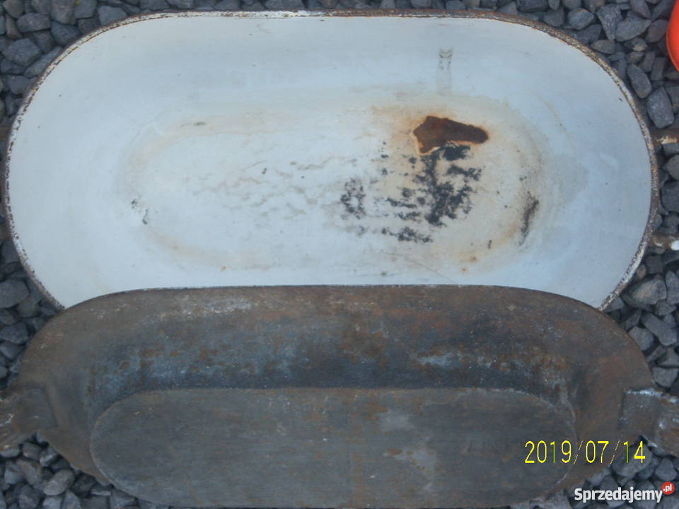 Gęsiarka żeliwna duża żeliwo retro sygnowana inny kolor Dom i Ogród Kielce