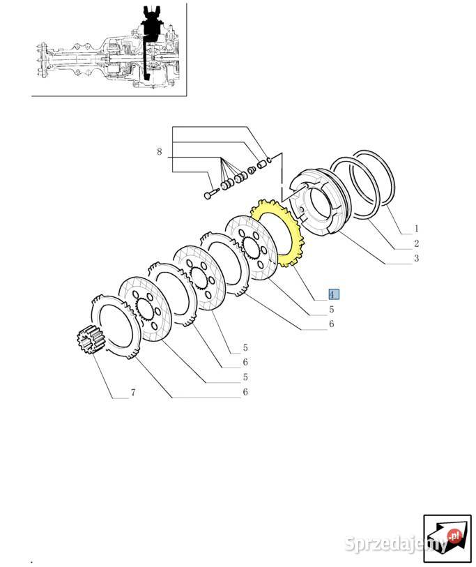 Tarcza napędowa hamulca tylnej osi CNH 85808317 Białystok sprzedam