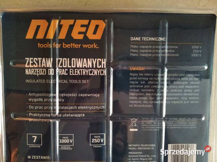 NAJTANIEJ Zestaw Izolowanych Narzędzi Do Prac Zabrze