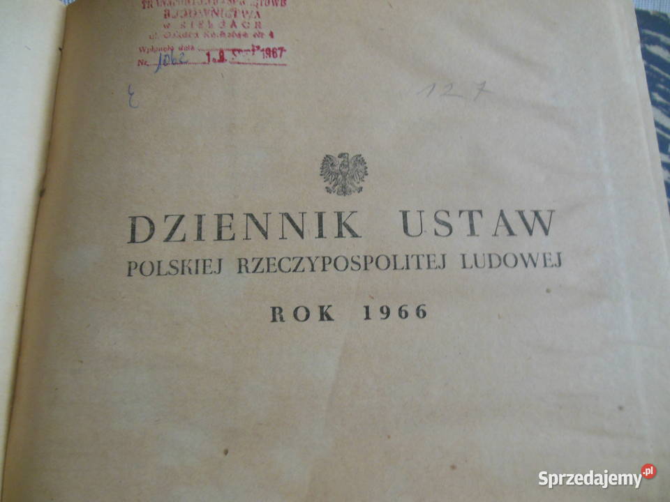 Dziennik ustaw 1966 i 1968 świętokrzyskie Kielce