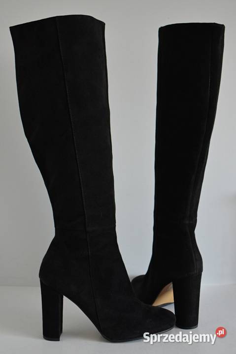 ELEGANCKIE ZAMSZOWE kozaki Bruno Premi na podlaskie Białystok