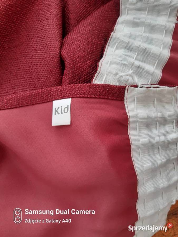 Zasłony brzegowe bordo dwie sztuki Ostrołęka sprzedam