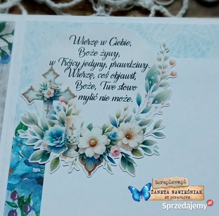 Album harmonijkowy Komunia Święta chłopca małopolskie Mszana Dolna