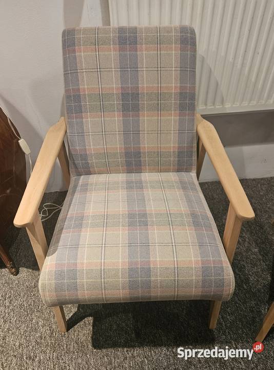 Dwa fotele klubowe PRL Lisek renowacji lubelskie Lublin