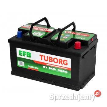 Akumulator Tuborg EFB 12V 80Ah 780A Luboń