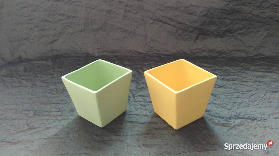 Osłonki doniczki Pojemniki kwadratowe Wiosna Białystok