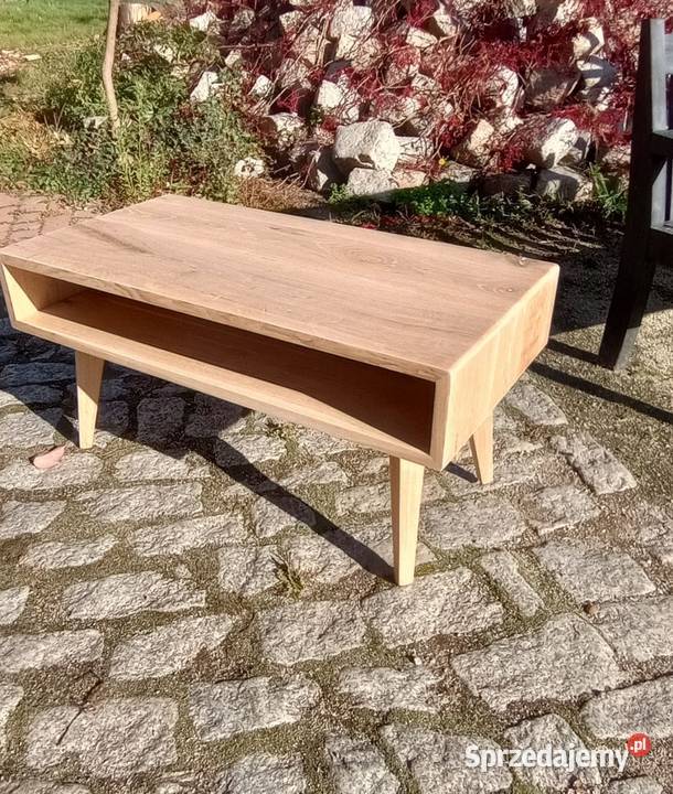 Stolik kawowy lite drewno dębowe Postolice sprzedam