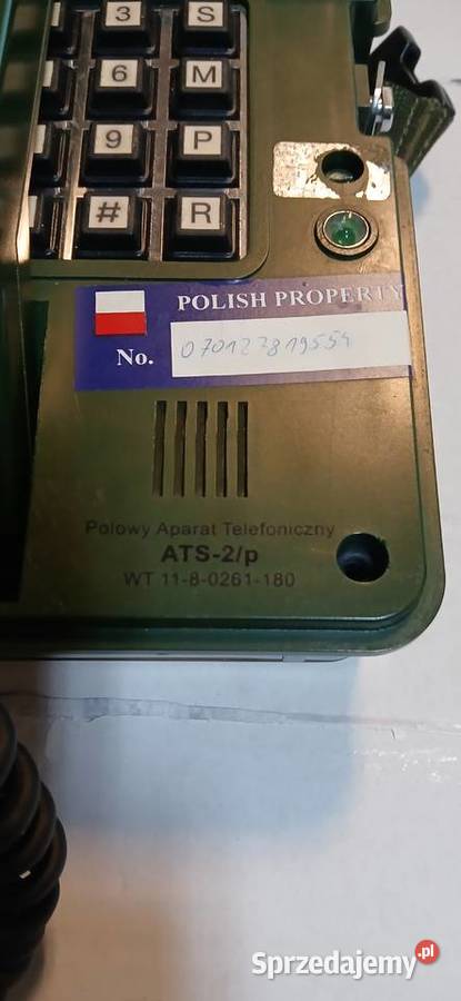 Aparat telefoniczny specjalny ATS2P MILITARIA Skierniewice
