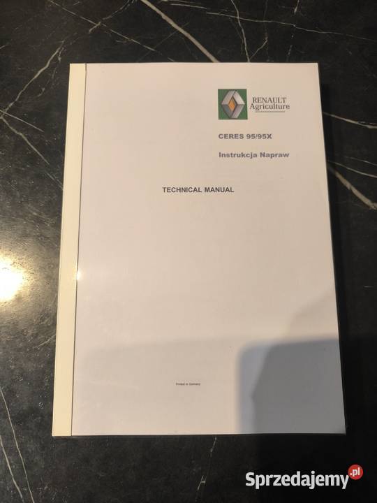INSTRUKCJA SERWISOWA RENAULT CERES TWINSHIFT 95 Kamień Pomorski sprzedam