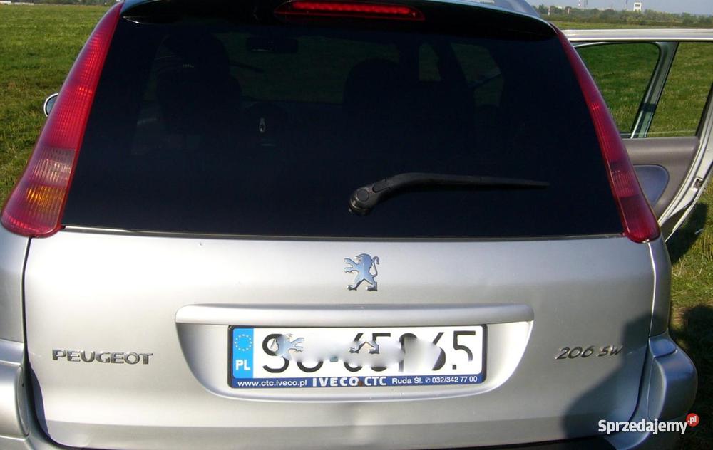 PEUGEOT 206 SW KOMBI SREBRNY METALIK Rok produkcji 2002 Gliwice