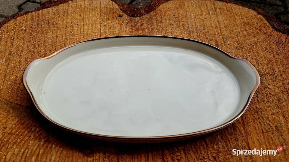 Zabytkowy porcelanowy półmisek Johann Seltmann Salaterki i półmiski Świecie