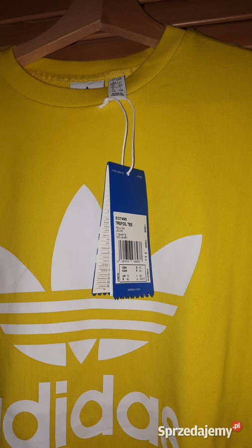 Tshirt Adidas Original żółty/złoty Warszawa