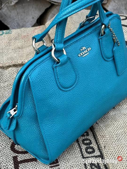 Torebka kuferek Coach stan idealny 100 skóra 28cm sprzedam