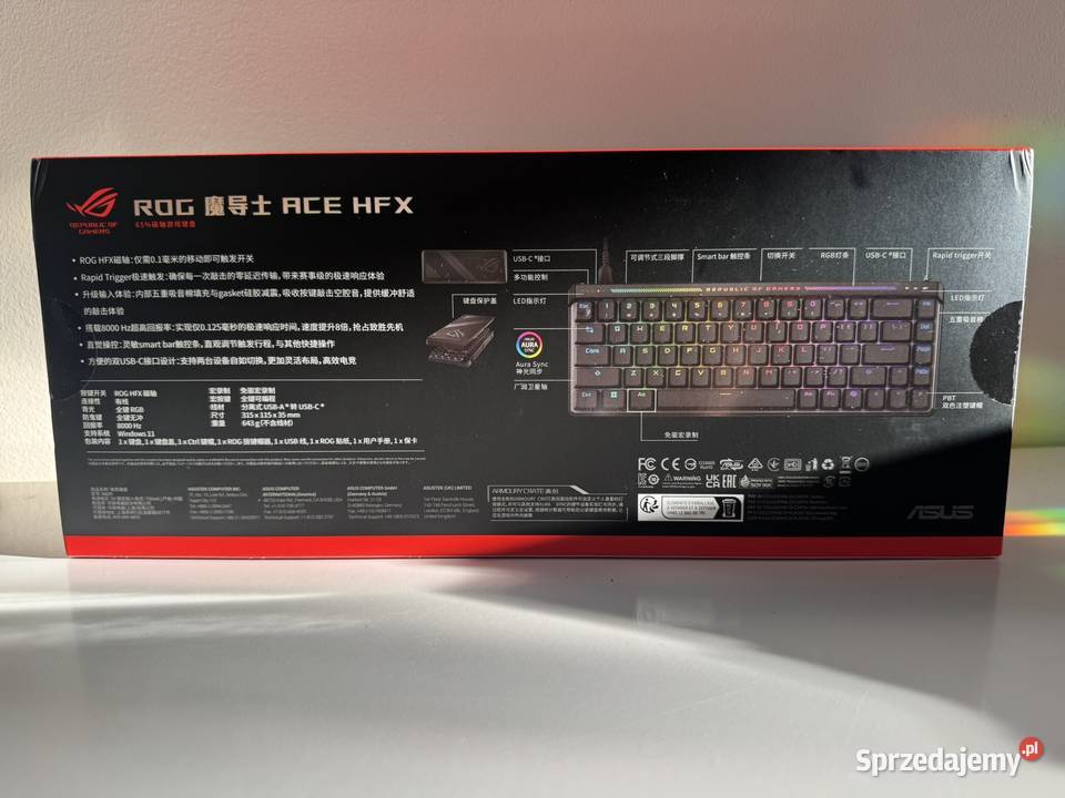 Klawiatura gamingowa ASUS ROG Falchion ACE HFX