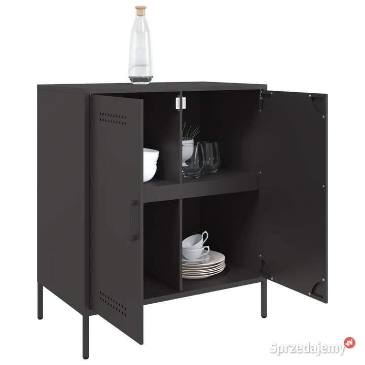 Szafka czarna 68x39x79 stal WM842976 Warszawa