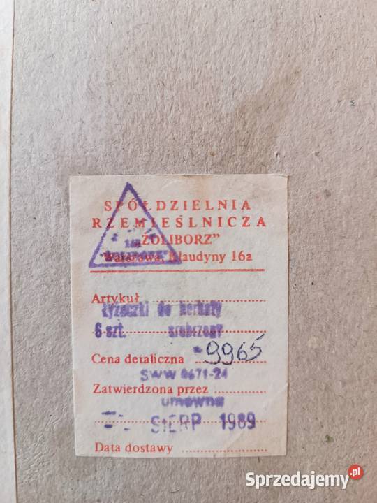 6 x łyżeczki posrebrzane do herbaty VINTAGE PRL Szczyrk